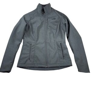 The North Face Women's M Apex Bionic Gray Fleece Lined Windfall Softshell Jacket